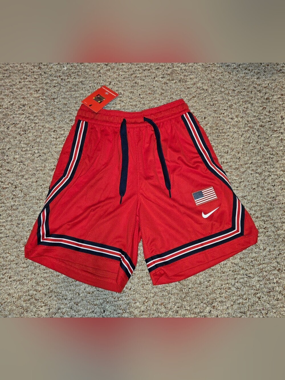 NWT USA Basketball Nike Women's Courtside Performance Shorts - Red XS